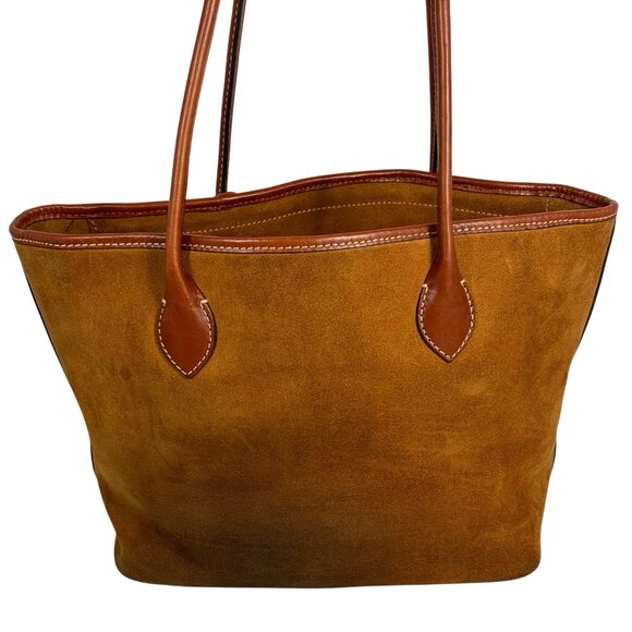 DOONEY BOURKE Burnt Orange Suede Tote w/ Charms/Fobs Style #: BSUED1521 - Picture 7 of 15